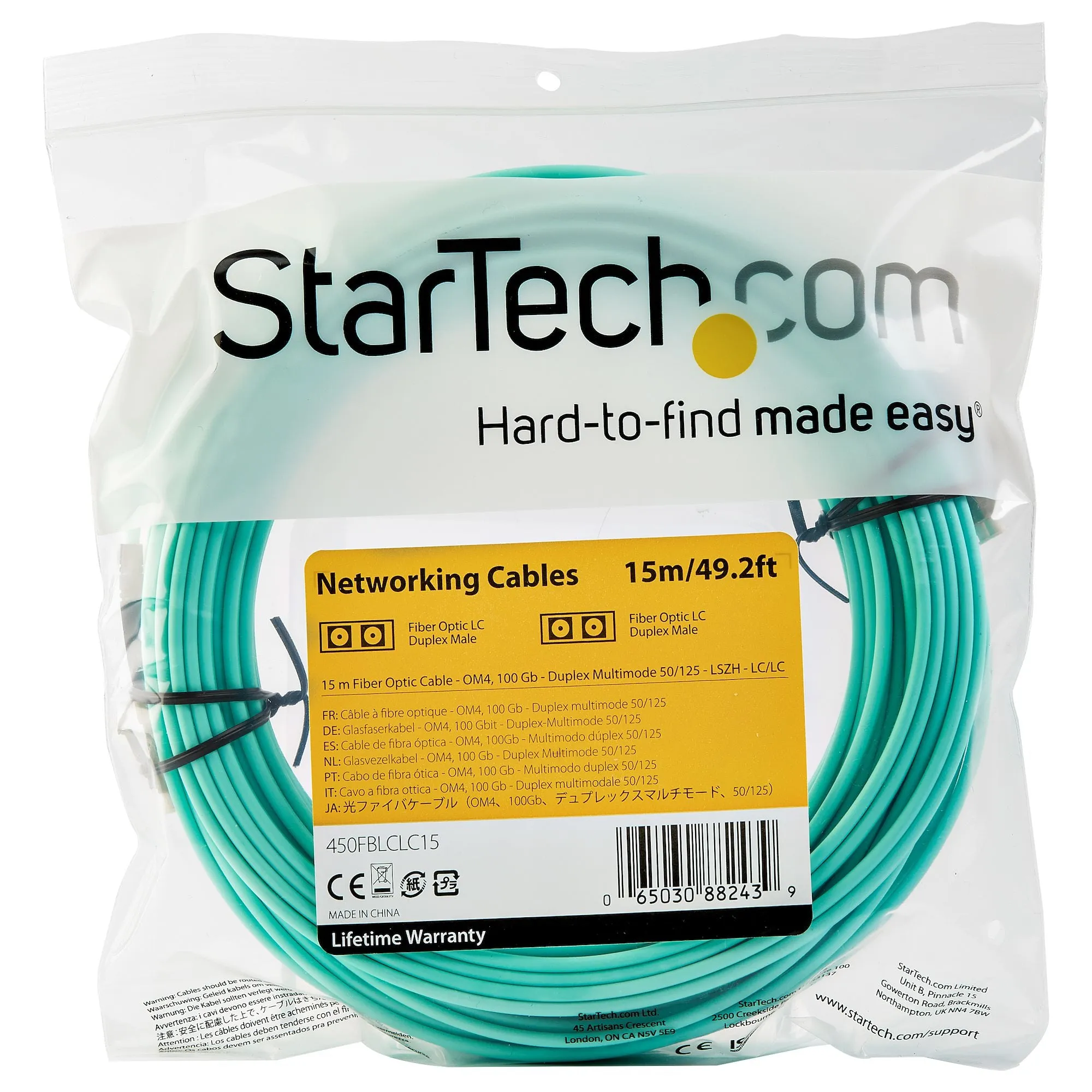 15M Om4 Fiber Optic Patch Cord