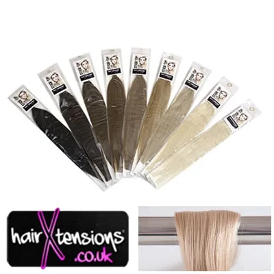 #16 Ash Blonde - 25 Strands 22" Remy Stick-Tip Hair Extensions