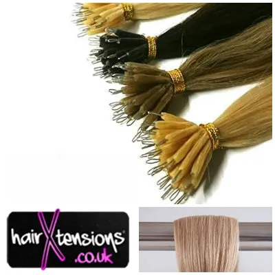 #18 Honey Blonde 14" 0.5g Nano Tip Hair Extensions