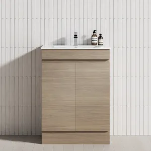 2-Door Narrow 600/750/900mm Freestanding Bathroom Vanity with Kickboard 600/750/900mm Multi-Colour Cabinet Only