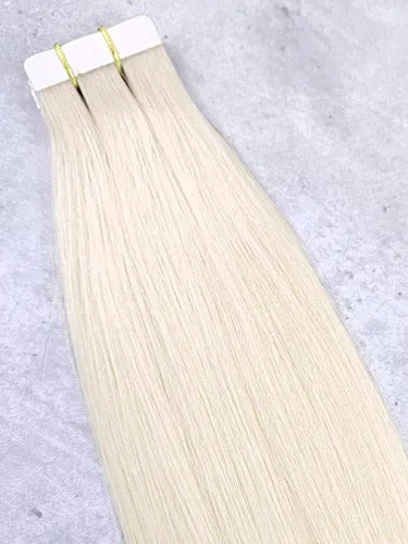 #60 Light Blonde｜Luxury Russian Remy Human Hair, Double Drawn, Tape Extensions