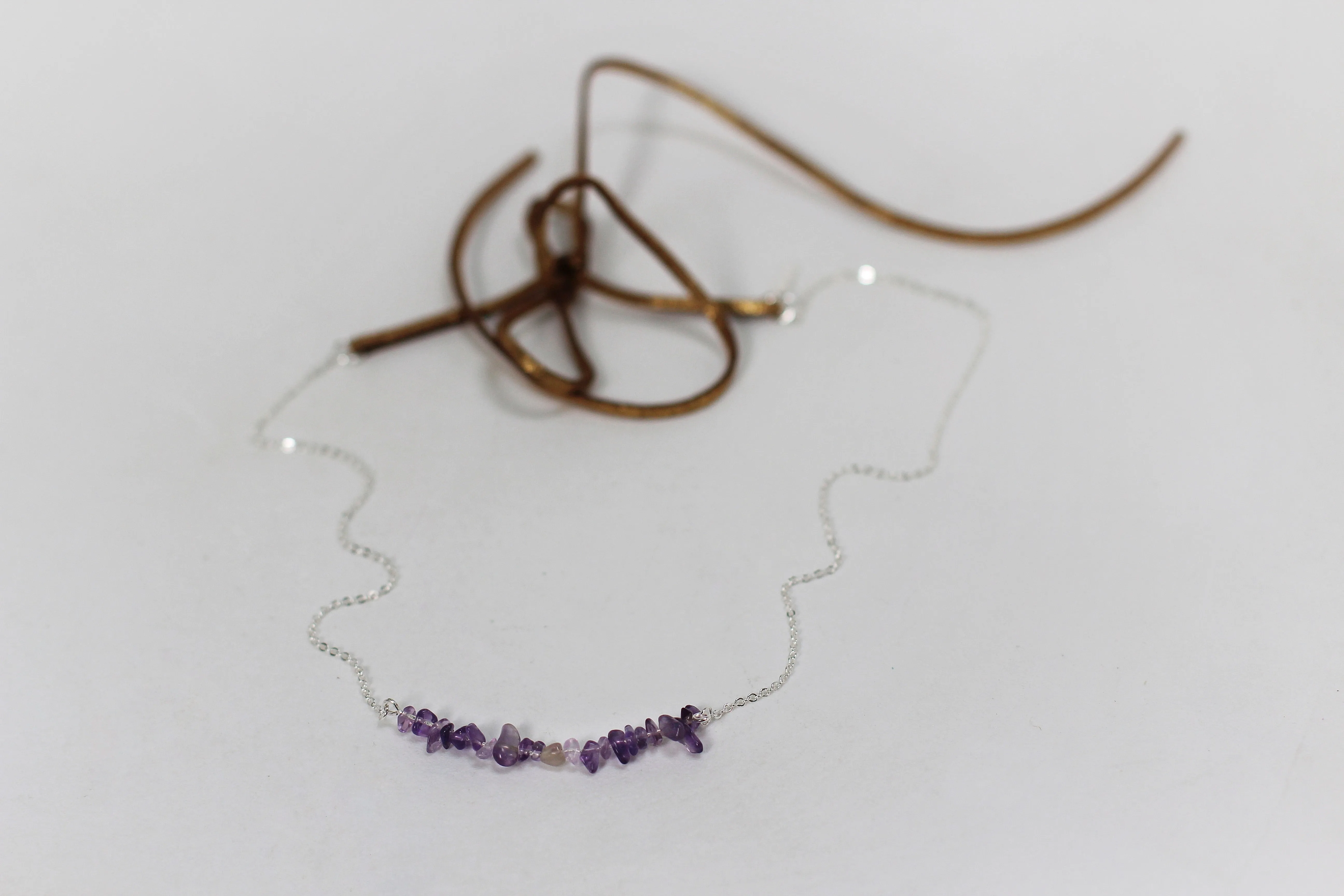 Amethyst Hair Chain