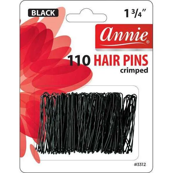 Annie Hair Pins 1 3/4" 110Ct Black