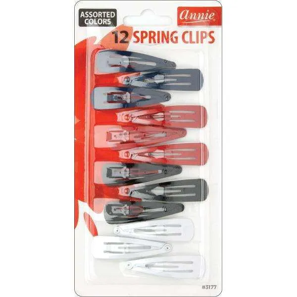 Annie Spring Clips 5Cm 12Ct Asst Color