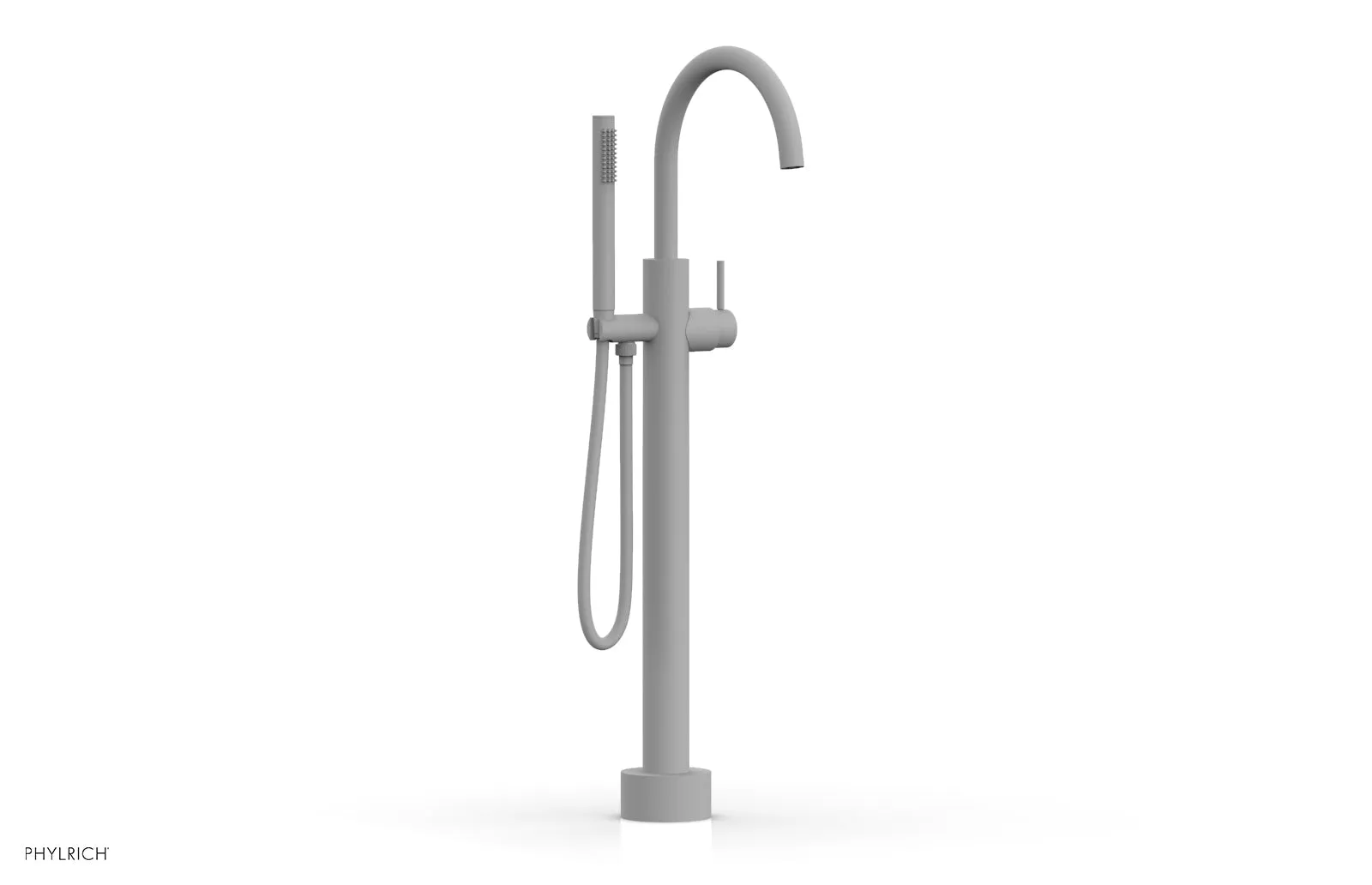 BASIC II Low Floor Mount Tub Filler - Lever Handle with Hand Shower  230-45-03