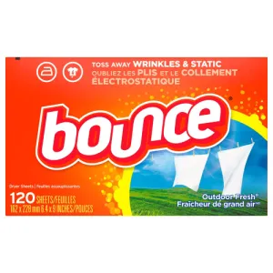 Bounce Outdoor Fresh Fabric Softener Dryer Sheets 120ct