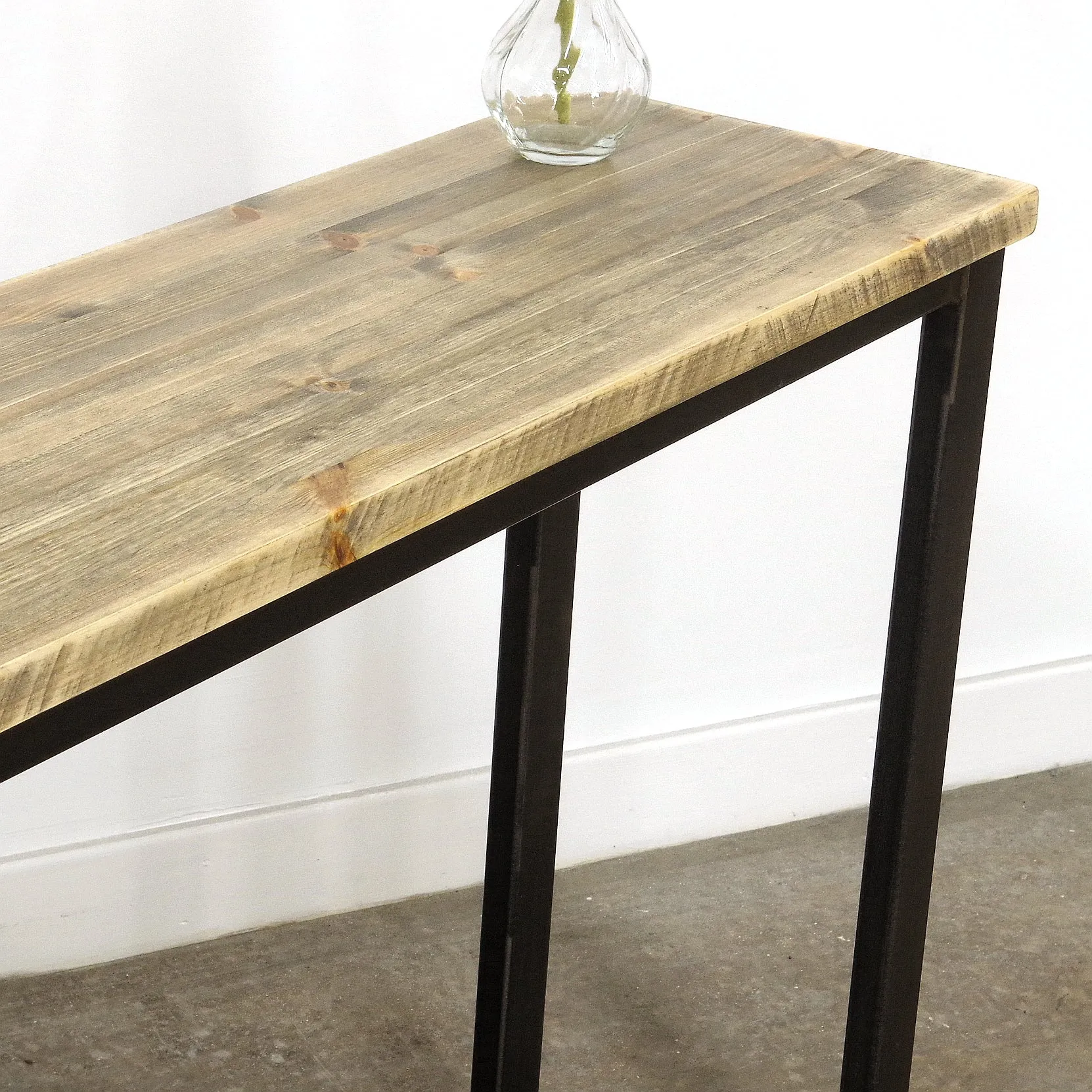 Console Table Nº 1 - Gun Metal / Pine