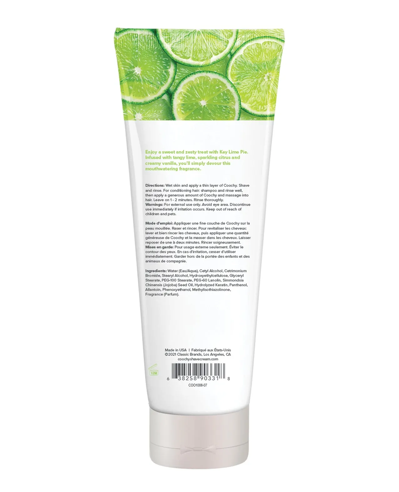 COOCHY Shave Cream - 7.2 oz Key Lime Pie