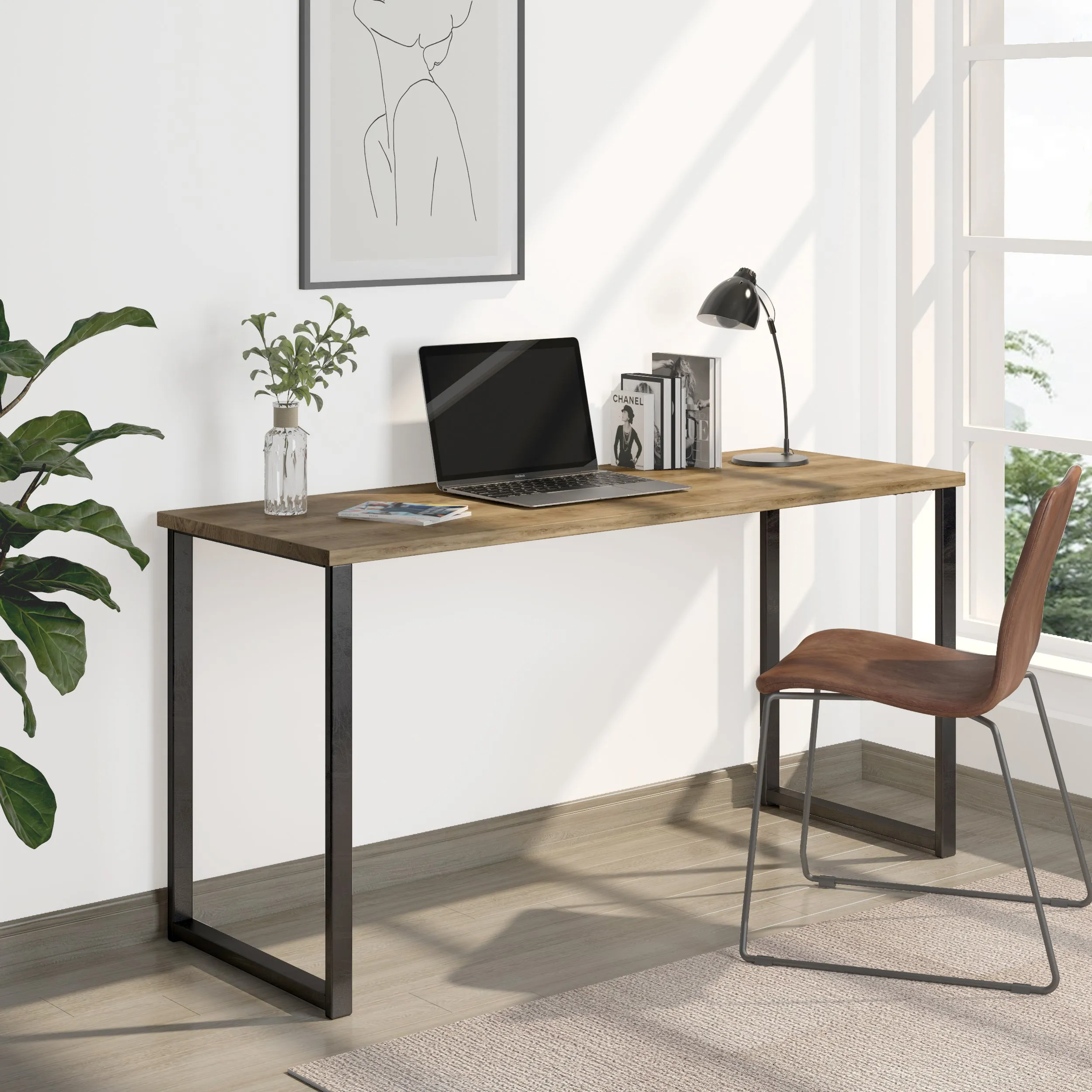 Desk Nº 1 - Gun Metal / Pine