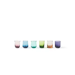 DISEGUALE SET 6 LIQUEURS GLASSES MIXED SHAPES