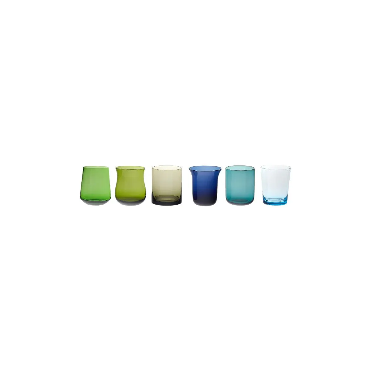 DISEGUALE SET 6 LIQUEURS GLASSES MIXED SHAPES