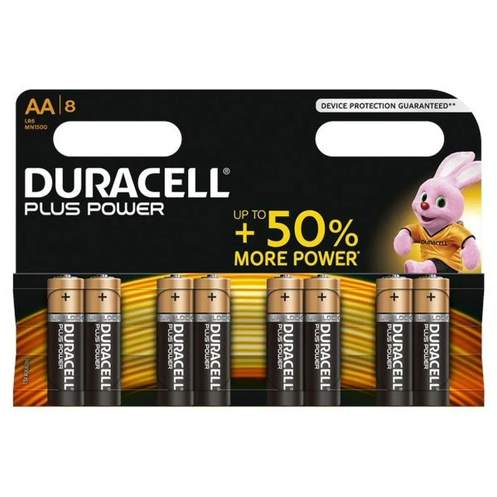 Duracell Pack of 8 Plus Power AA Batteries