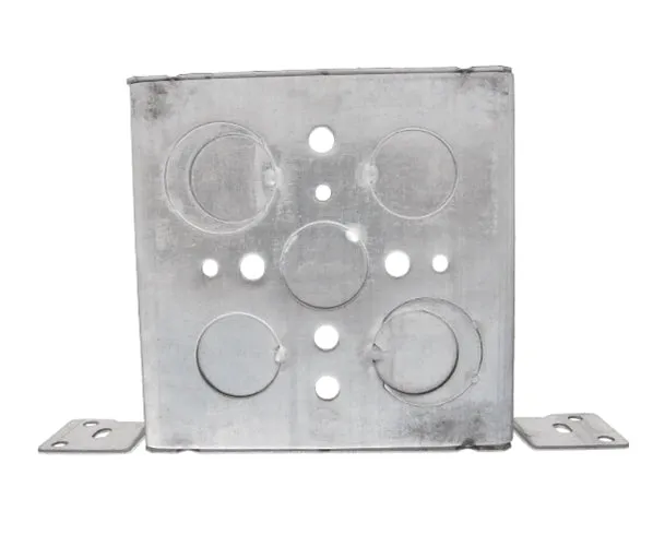 Electrical Box, 4" Steel Square with Wall Bracket - EoL