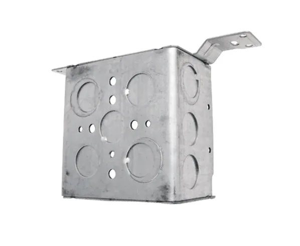 Electrical Box, 4" Steel Square with Wall Bracket - EoL