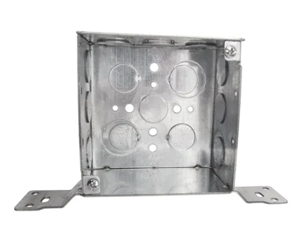 Electrical Box, 4" Steel Square with Wall Bracket - EoL