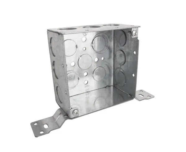 Electrical Box, 4" Steel Square with Wall Bracket - EoL