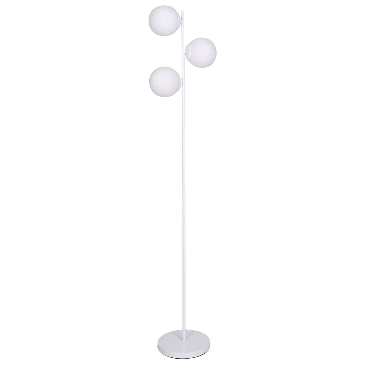 Floor Lamp DKD Home Decor 35 x 25 x 167 cm Crystal Metal White 220 V 50 W