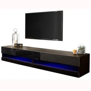 Galicia 150cm Wall Tv Unit With LED Black