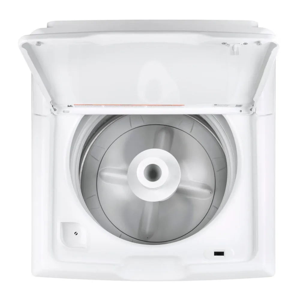 GE - 4.2 Cu. Ft. 11 Cycle Top Loading Washer - White On White