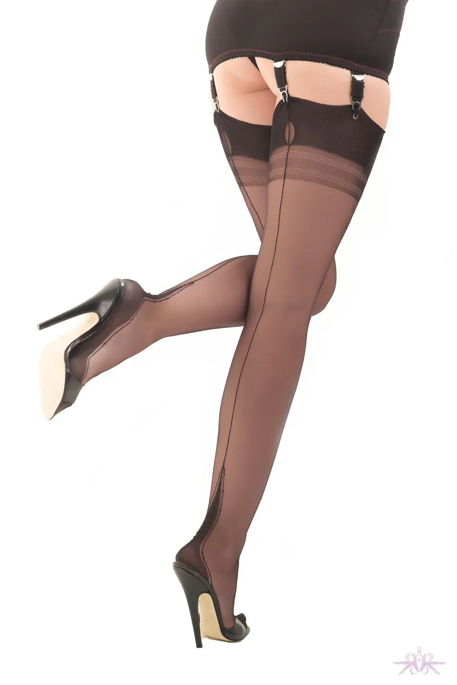 Gio Harmony Point Heel Fully Fashioned Stockings