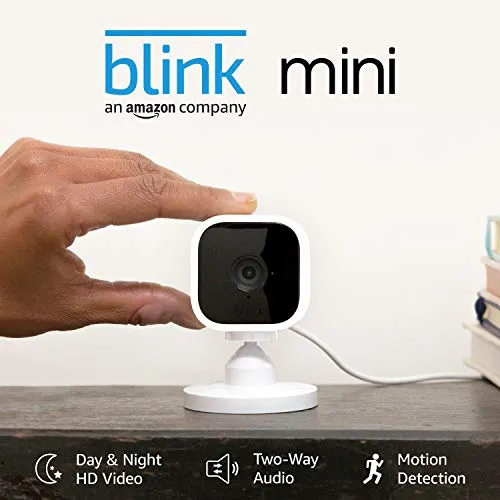 Introducing Blink Mini | Compact indoor plug-in smart security camera, 1080p HD video, motion detection, Works with Alexa | 2 Cameras