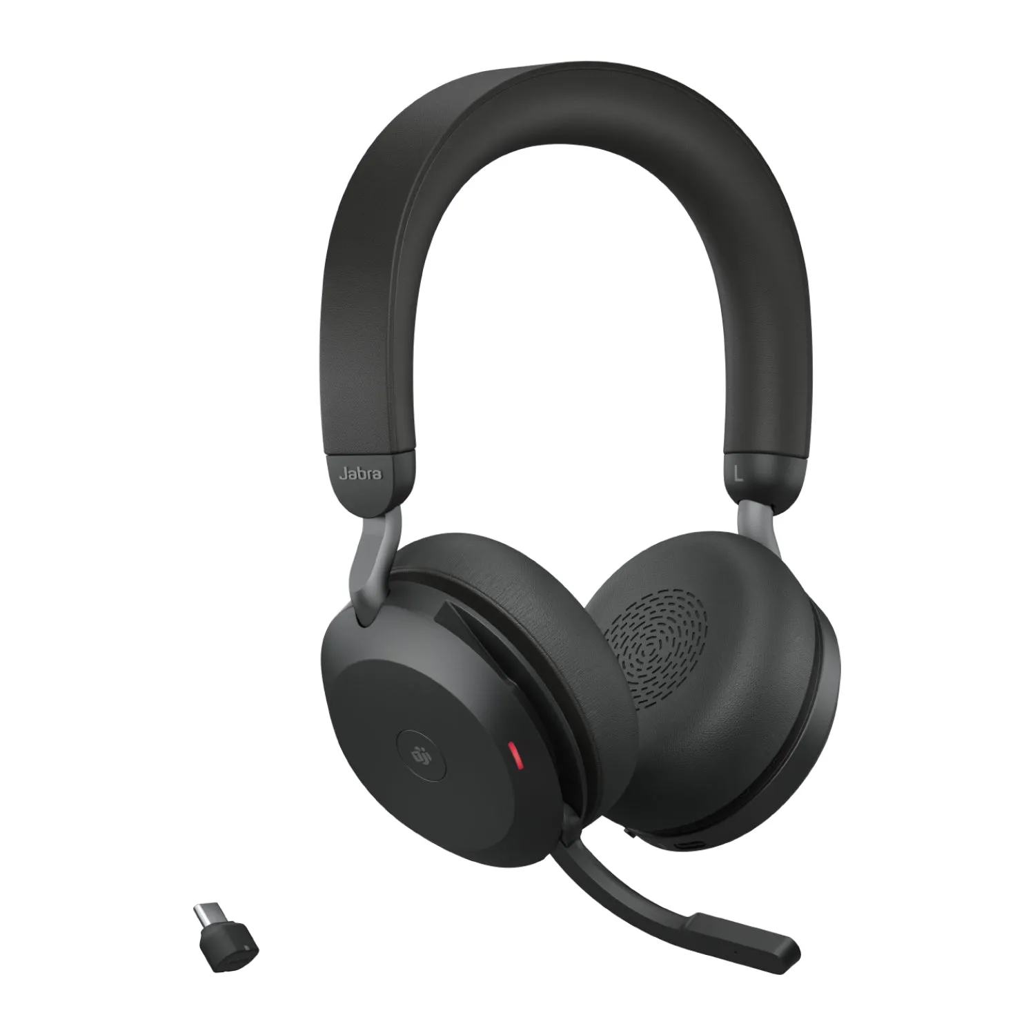 Jabra Evolve2 75 - Headset - On-Ear - Bluetooth - Wireless - Active Noise Cancelling - Usb-C - Noise Isolating - Black -