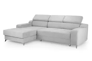 Jasmine Electric Sofabed - Grey Left Hand Facing Corner - 261 x 173 CM