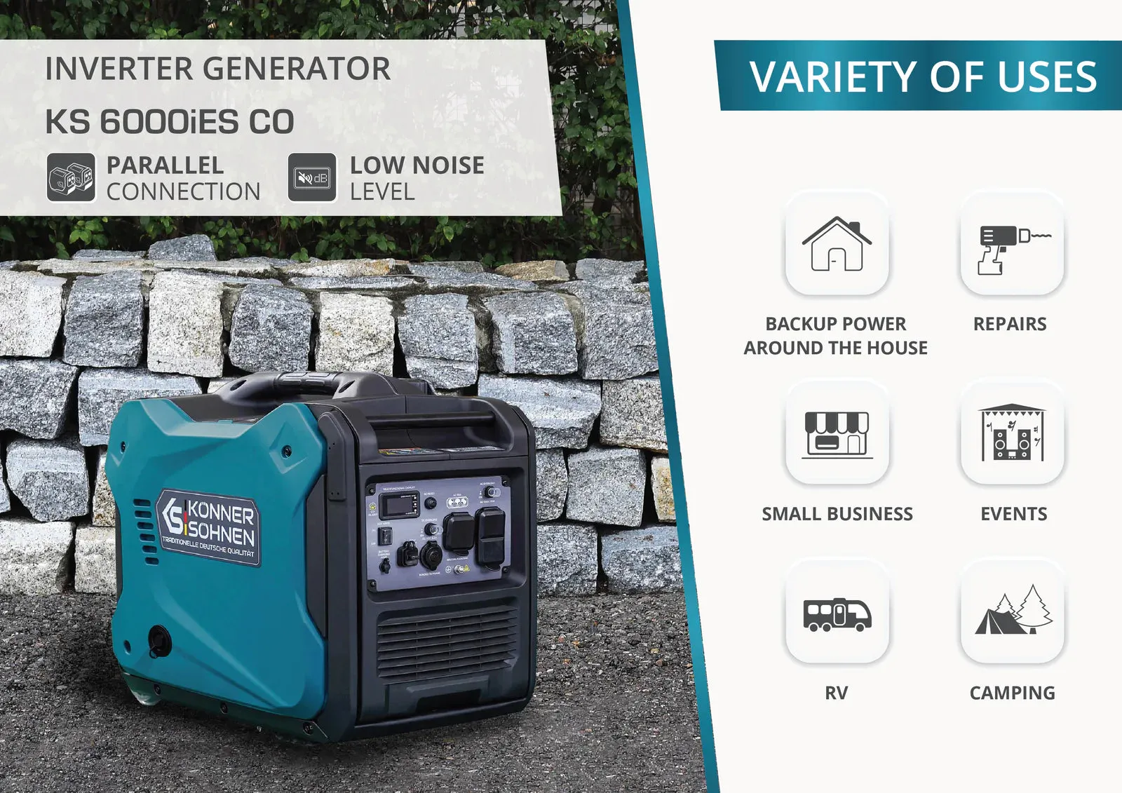 KS 6000iES CO Gasoline Generator