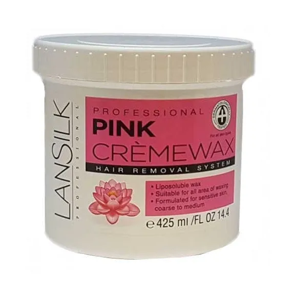 Lansilk Pink Creme Wax - 425ml