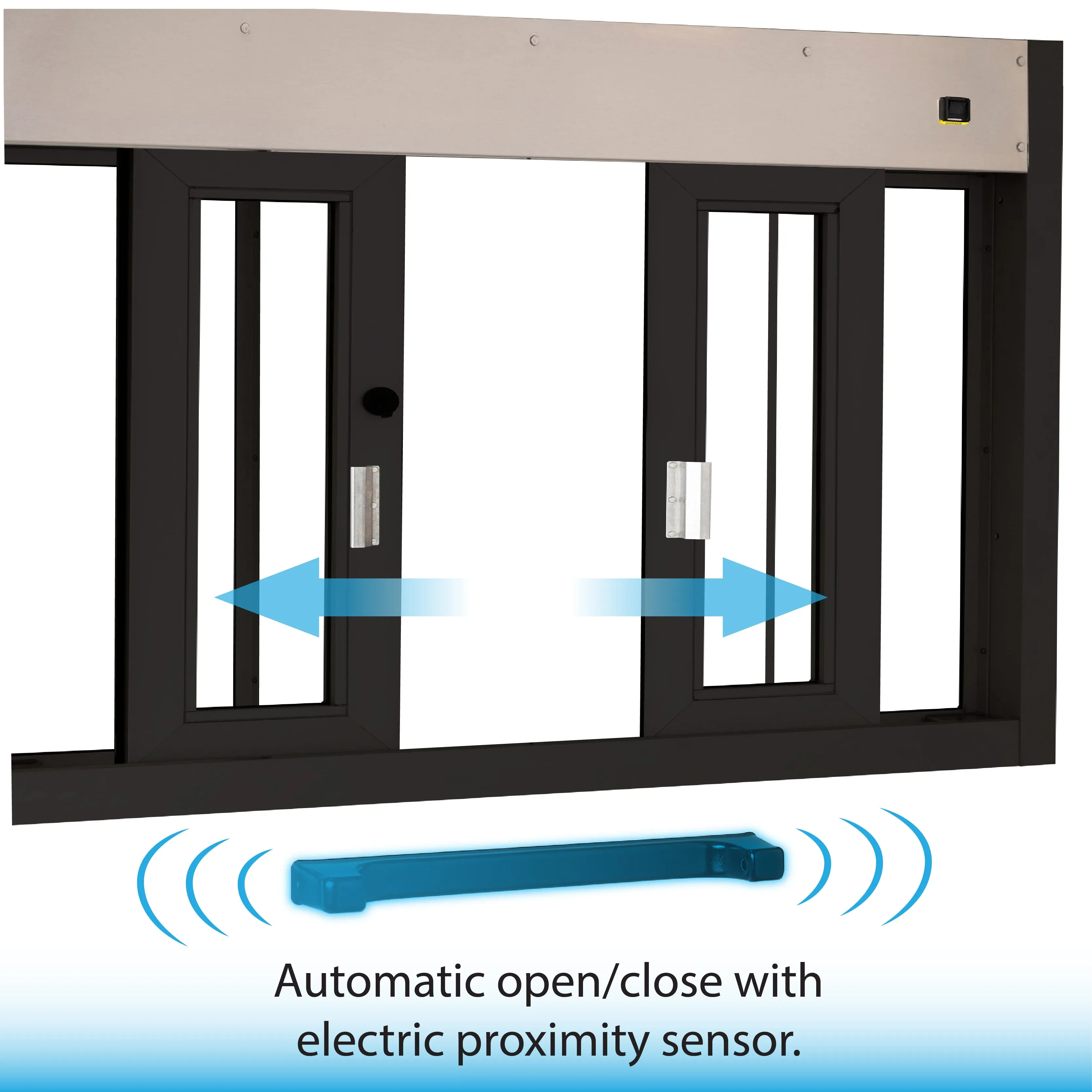 Large Food Service Window (72" W) | Fully-Automatic Bi-Parting | CSE-QS-BP-7241E