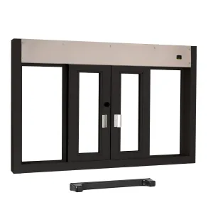 Large Food Service Window (72" W) | Fully-Automatic Bi-Parting | CSE-QS-BP-7241E