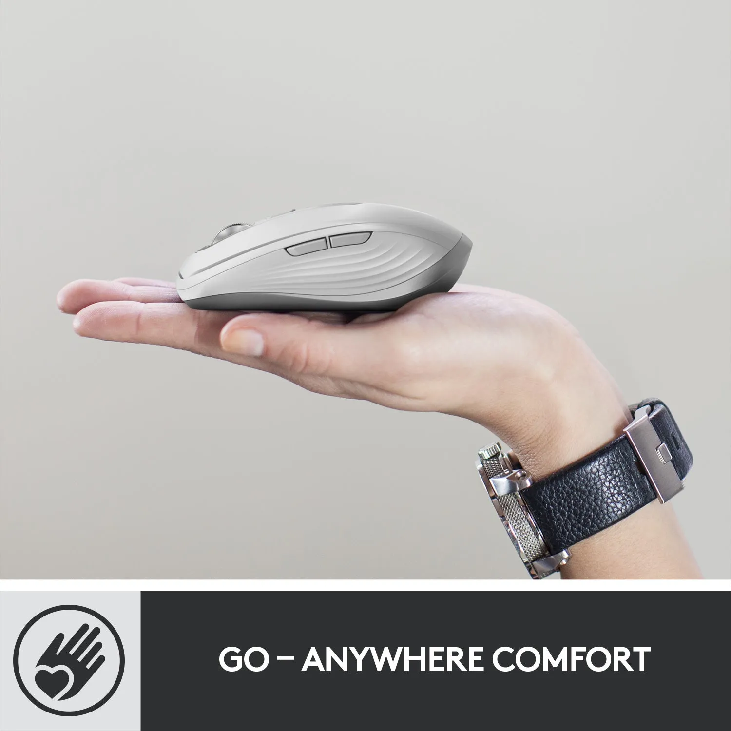 Logitech Mx Anywhere 3 - Mouse - Laser - 6 Buttons - Wireless - 2.4 Ghz, Bluetooth - Usb Wireless Receiver - Rose