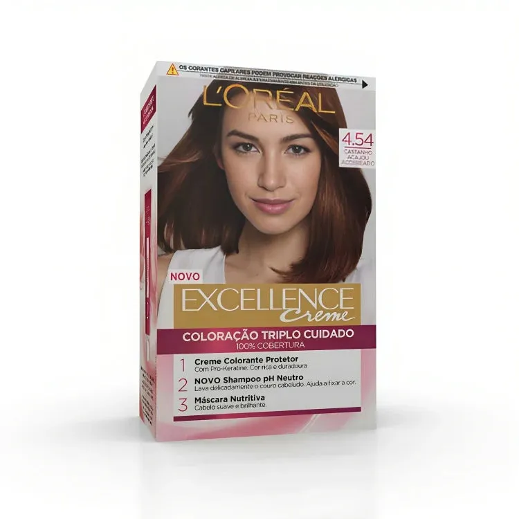 Loreal Excellence Creme - 4.54 Copper Mahogany Hair Color