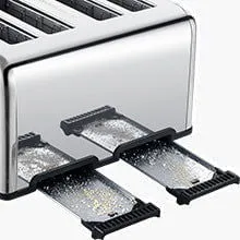 LovelyRLovely Geek Chef Stainless 4 Slice Toaster