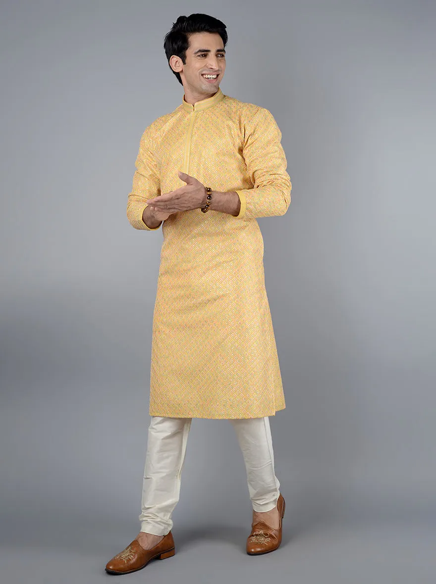 Multi Yellow Kurta Pajama | TULA