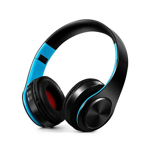 New Portable Wireless Headphones Bluetooth Stereo Foldable Headset Audio Mp3 Adjustable Earphones with Mic for Music