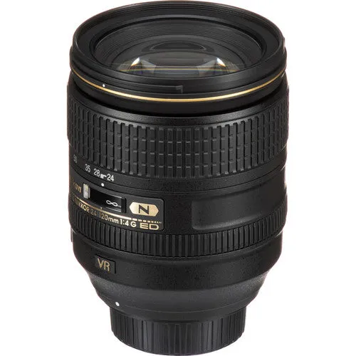 Nikon AF-S NIKKOR 24-120mm f/4G ED VR Lens Includes Filter Kits and Tripod (Intl Model) Bundle