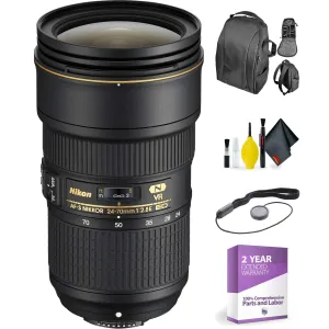 Nikon AF-S NIKKOR 24-70mm f/2.8E ED VR   Deluxe Lens Cleaning Kit Bundle