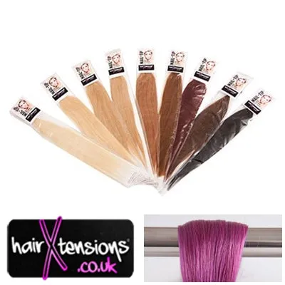 Purple - 25 Strands Nail-Tip 18" Remy Hair Extensions