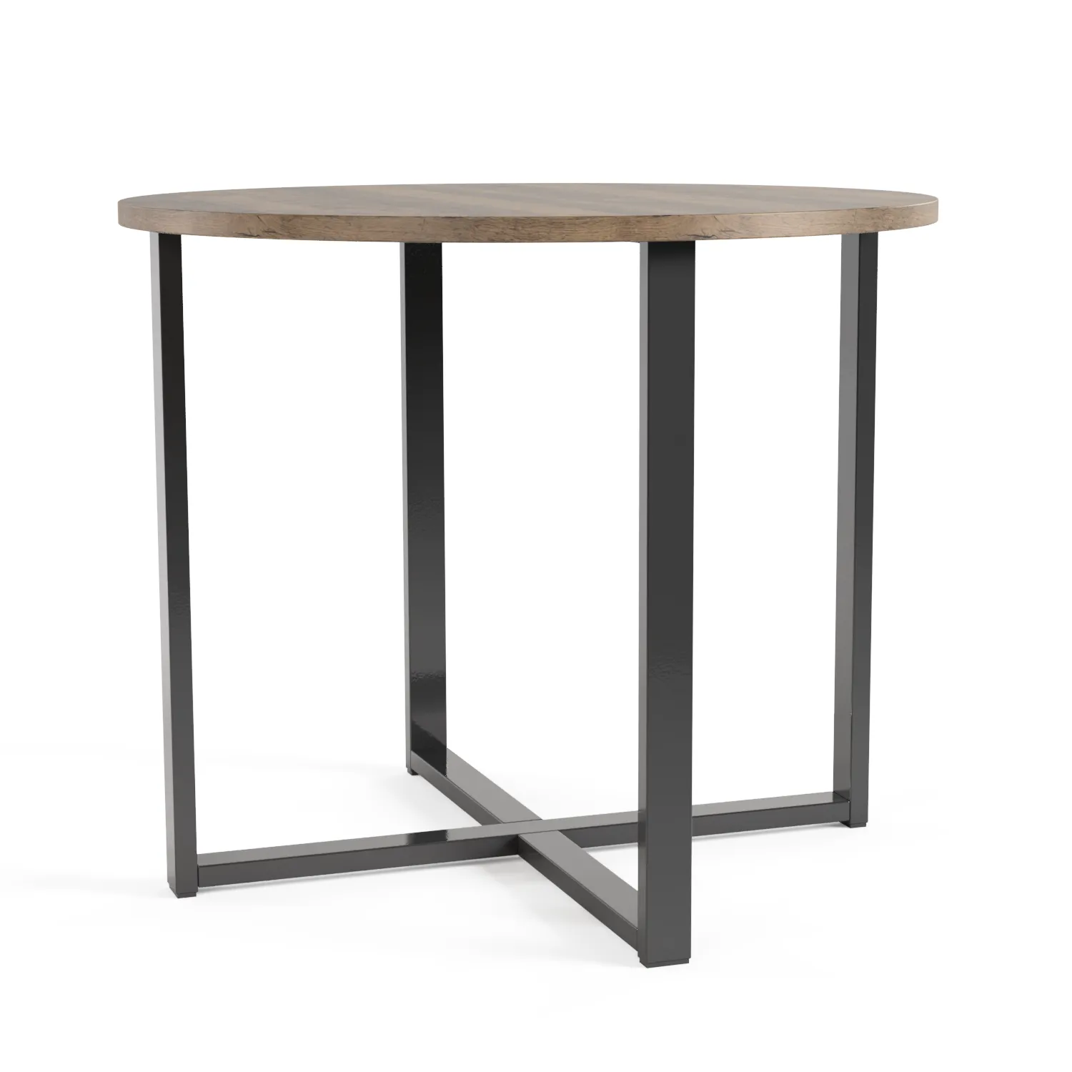 Round Table Nº 1 - Gun Metal / Pine