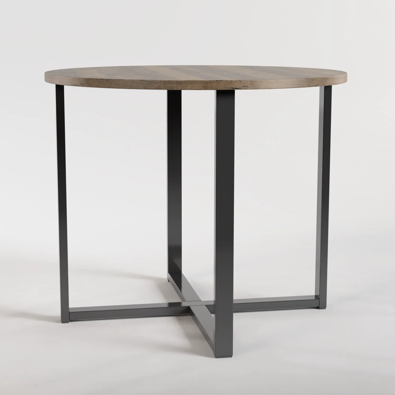 Round Table Nº 1 - Gun Metal / Pine