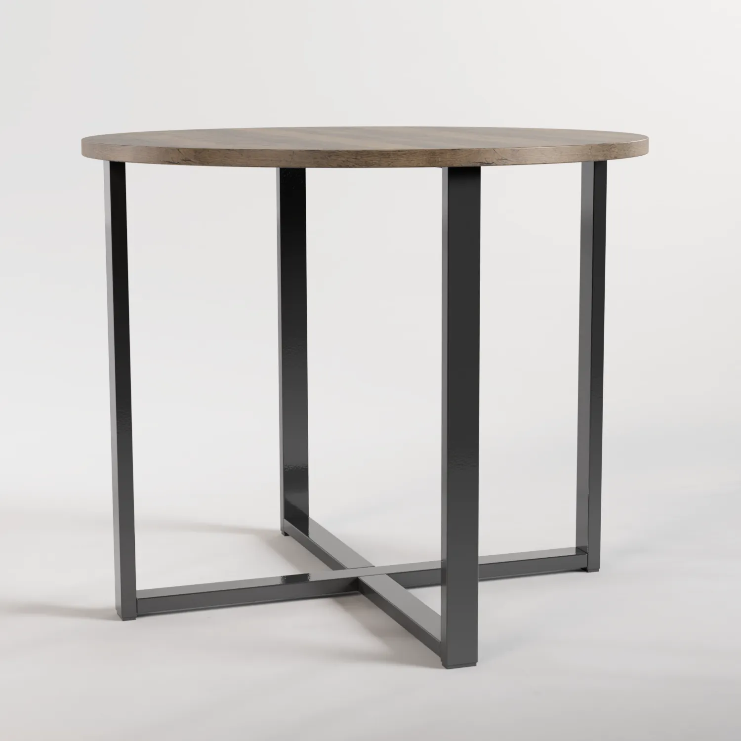 Round Table Nº 1 - Gun Metal / Pine