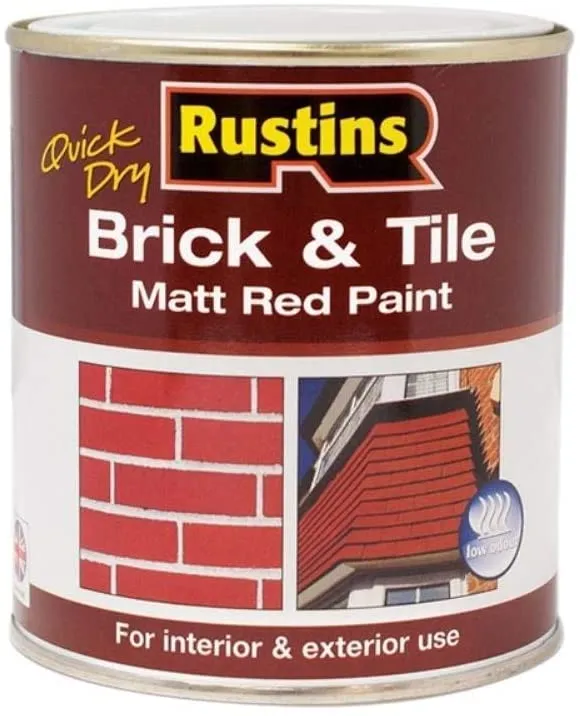 Rustins Brick and Tile Paint - Red 500ml