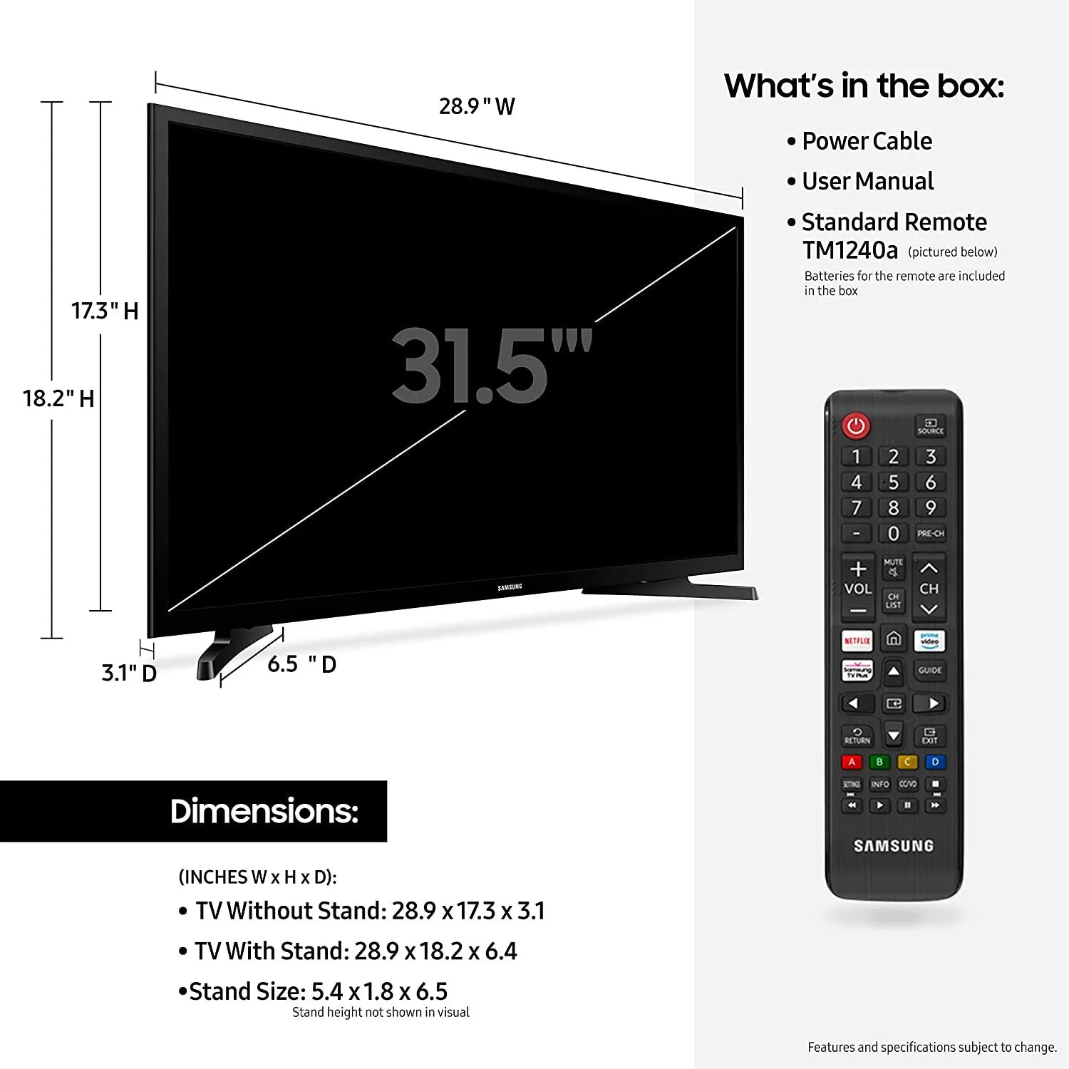 Samsung N5300 32" Class HDR Full HD Smart LED TV