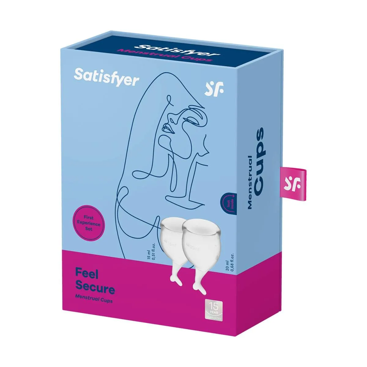 Satisfyer Feel Secure Menstrual Cups Clear