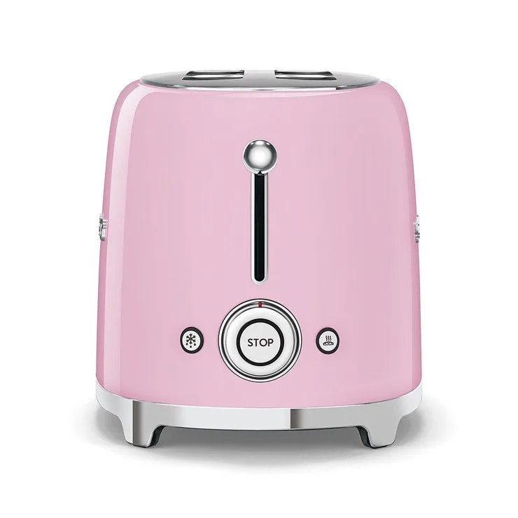 SMEG TSF01PKUK 50s Retro Style 2 Slice Toaster Pink