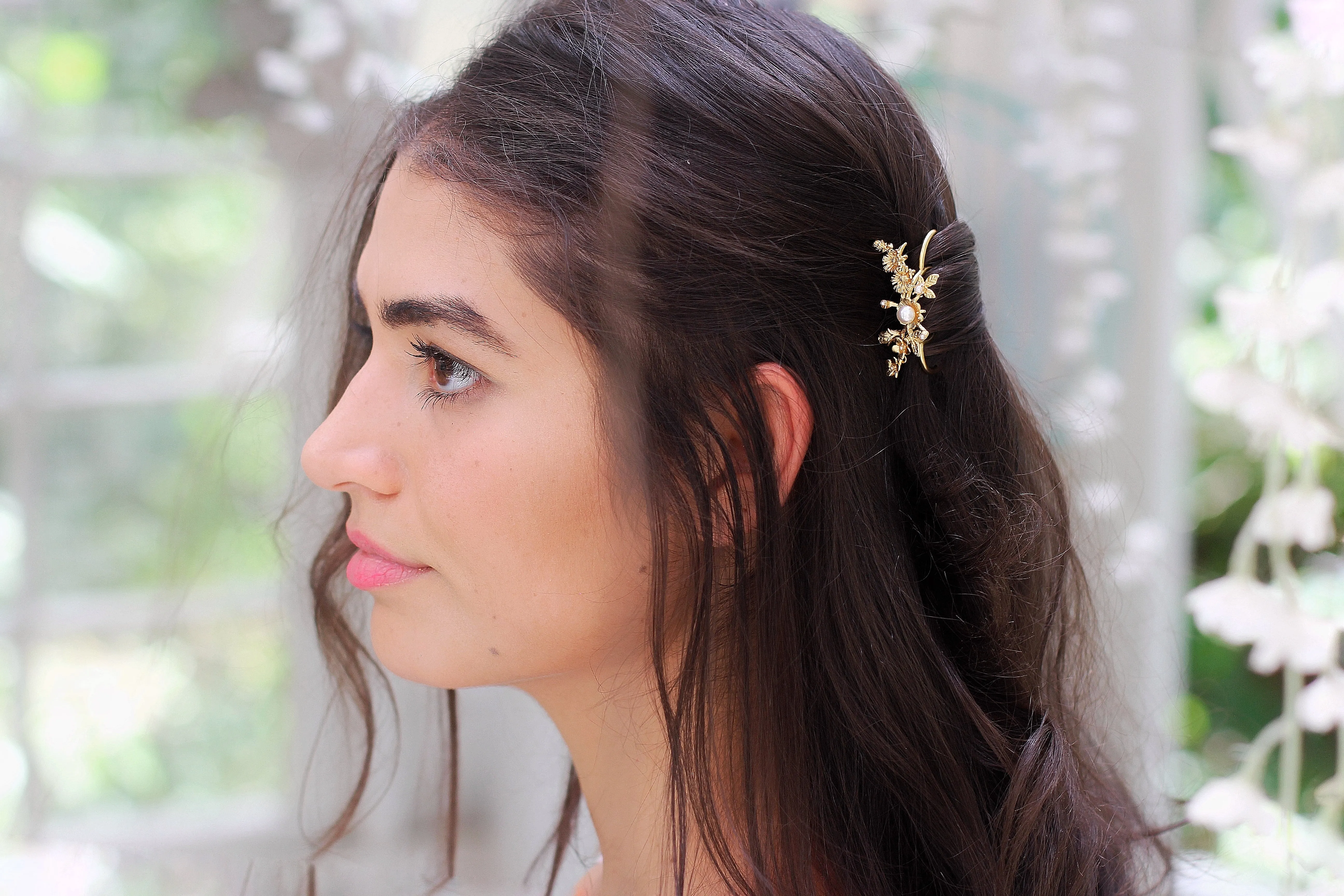 Spring Bloom Floral Hair Prong