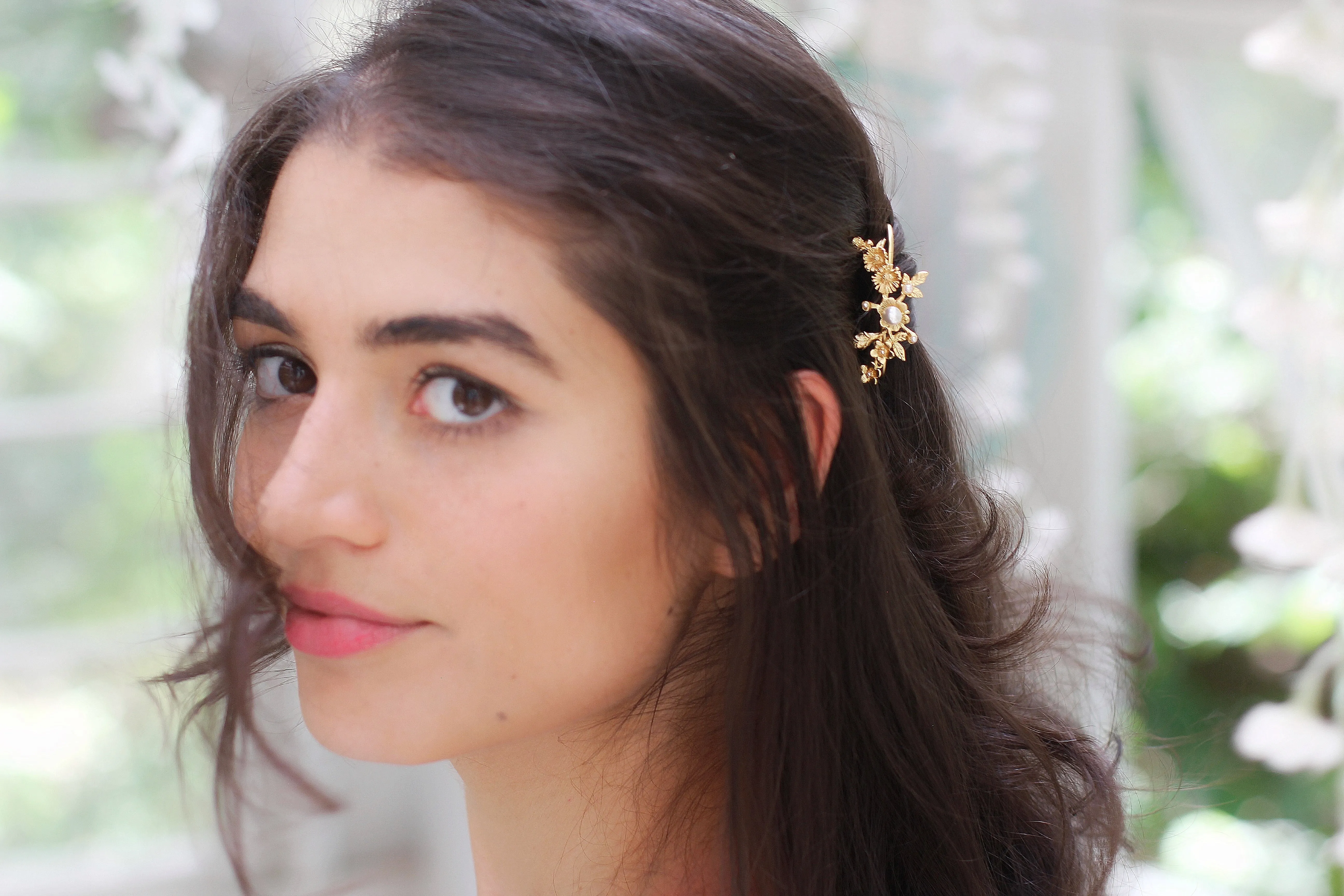 Spring Bloom Floral Hair Prong