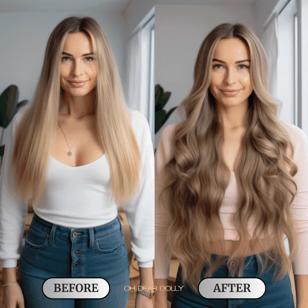 #T4-18/60 Dubai Balayage｜Luxury Russian Remy Human Hair, Double Drawn, Tape Extensions