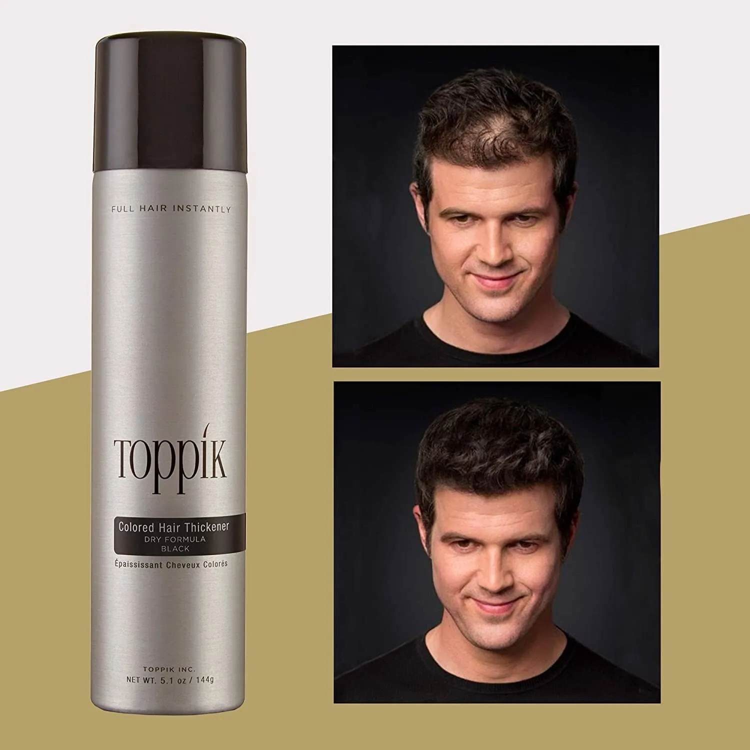 Toppik Colored Hair Thickener - BLACK